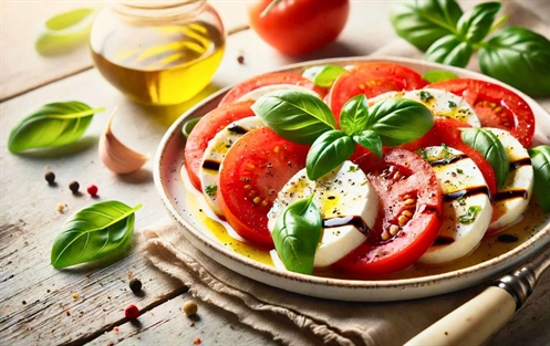 Как приготовить итальянский салат капрезе