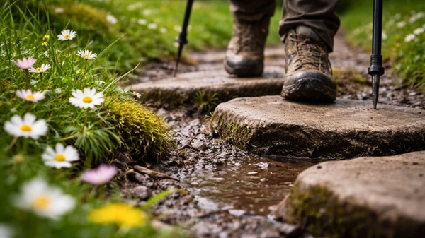 Trekking primaverile tra fioriture e prati fragili: come camminare sui sentieri senza danneggiare la vegetazione
