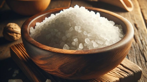 What is the purpose of coarse salt in the washing machine?