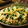 Come fare il risotto ai piselli con limone