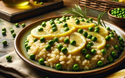 Как приготовить ризотто с горошком и лимоном