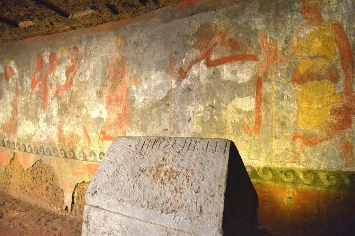 Ecomuseo del Paesaggio degli Etruschi Porano Terni TR Umbria Italia Tomba Hescanas