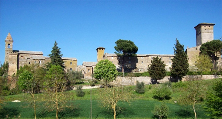 Ecomuseo del Paesaggio degli Etruschi Porano Terni TR Umbria Italia CastelRubello panoramica